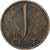 Países Baixos, Juliana, Cent, 1954, Utrecht, Bronze, EF(40-45), KM:180
