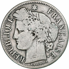 France, 2 Francs, Cérès, 1870, Paris, Silver, VF(20-25), KM:817.1