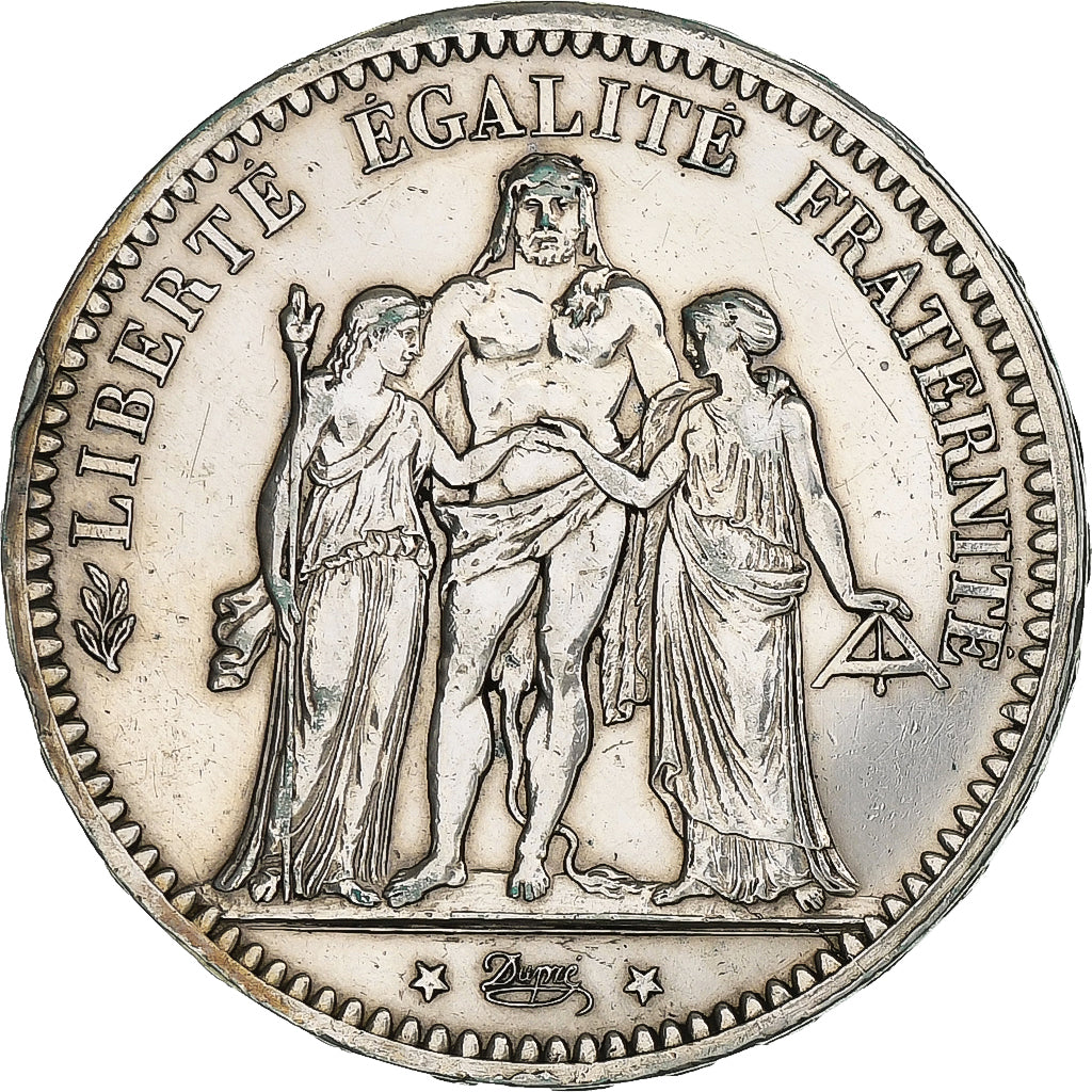 France, 5 Francs, Hercule, 1873, Paris, Argent, TTB, Gadoury:745a, KM:820.1