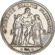 France, 5 Francs, Hercule, 1873, Paris, Argent, TTB, Gadoury:745a, KM:820.1