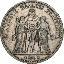 France, 5 Francs, Hercule, 1874, Paris, Silver, VF(20-25), Gadoury:745a