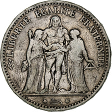 France, 5 Francs, Hercule, 1874, Bordeaux, Argent, TB, KM:820.2