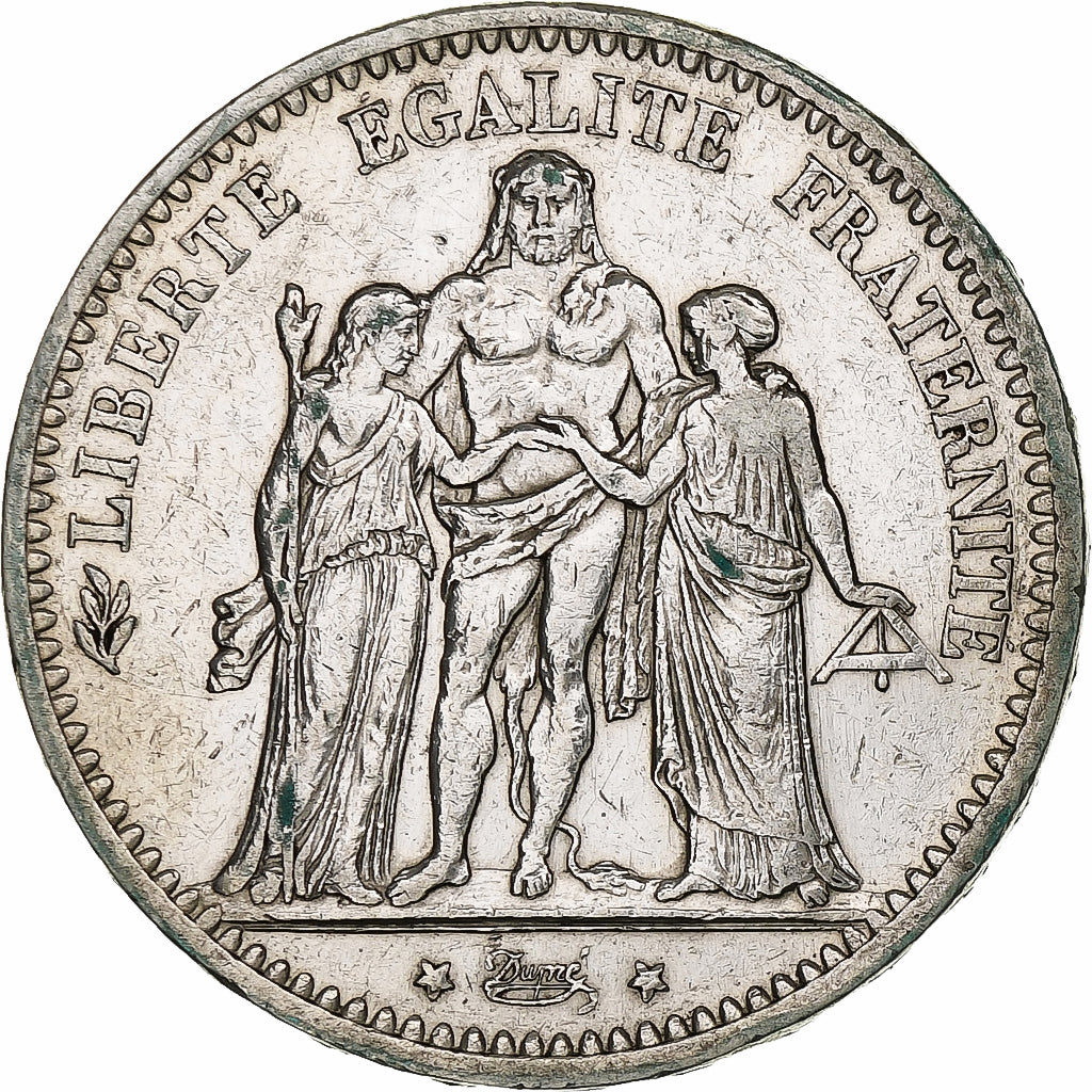 France, 5 Francs, Hercule, 1875, Paris, Argent, TTB, Gadoury:745a, KM:820.1
