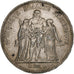 France, 5 Francs, Hercule, 1876, Paris, Silver, VF(30-35), Gadoury:745a