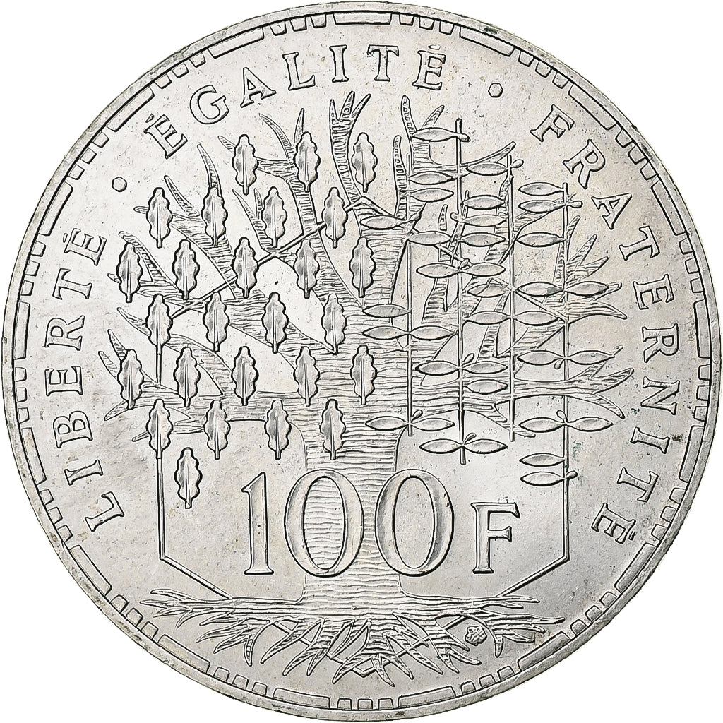 Frankreich, 100 Francs, Panthéon, 1982, Pessac, Silber, VZ+, Gadoury:898