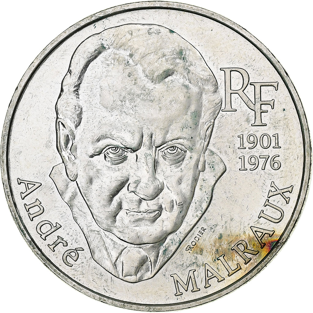 France, 100 Francs, André Malraux, 1997, Pessac, Argent, TTB+, Gadoury:954