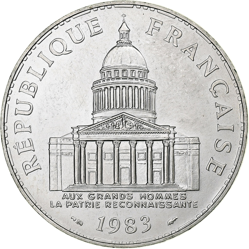 Francia, 100 Francs, Panthéon, 1983, Pessac, Argento, SPL, Gadoury:898