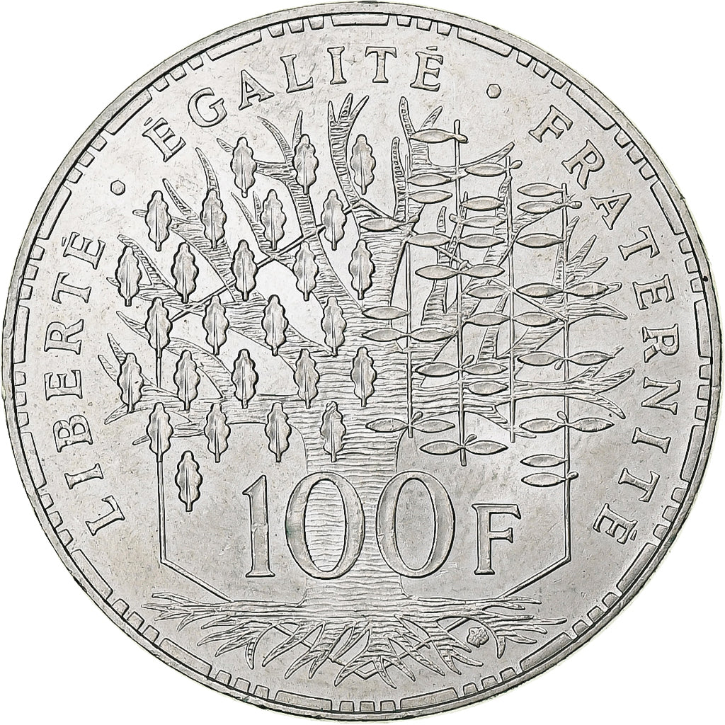 Francia, 100 Francs, Panthéon, 1983, Pessac, Argento, SPL, Gadoury:898