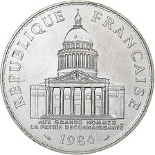 France, 100 Francs, Panthéon, 1984, Pessac, Silver, MS(63), Gadoury:898