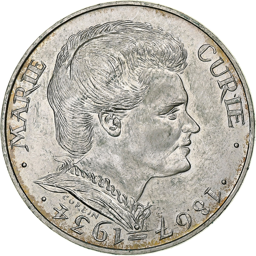 Francia, 100 Francs, Marie Curie, 1984, Pessac, Plata, EBC, Gadoury:899, KM:955