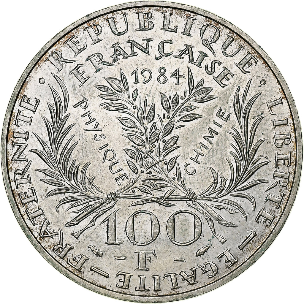 Francia, 100 Francs, Marie Curie, 1984, Pessac, Plata, EBC, Gadoury:899, KM:955