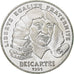 France, 100 Francs, Rene Descartes, 1991, Pessac, Silver, MS(60-62)