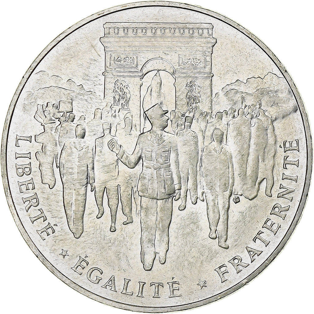 France, 100 Francs, Libération de Paris, 1994, Pessac, Argent, TTB+