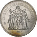 Frankrijk, 50 Francs, Hercule, 1977, Pessac, Zilver, PR, Gadoury:882, KM:941