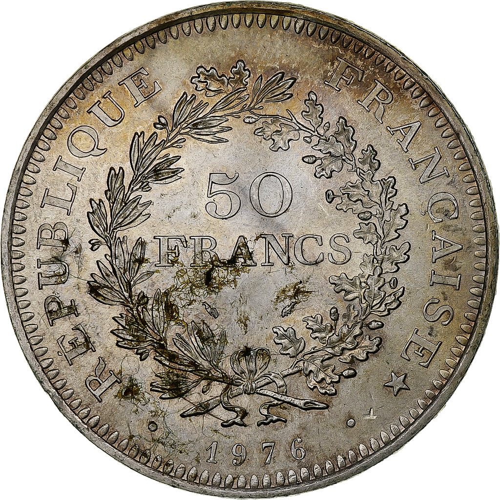 Francia, 50 Francs, Hercule, 1976, Pessac, Plata, EBC, Gadoury:882, KM:941