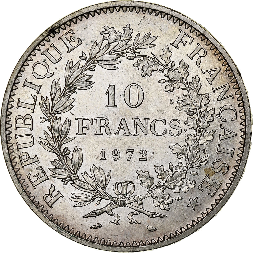 Francia, 10 Francs, Hercule, 1972, Pessac, Argento, SPL-, Gadoury:813, KM:932