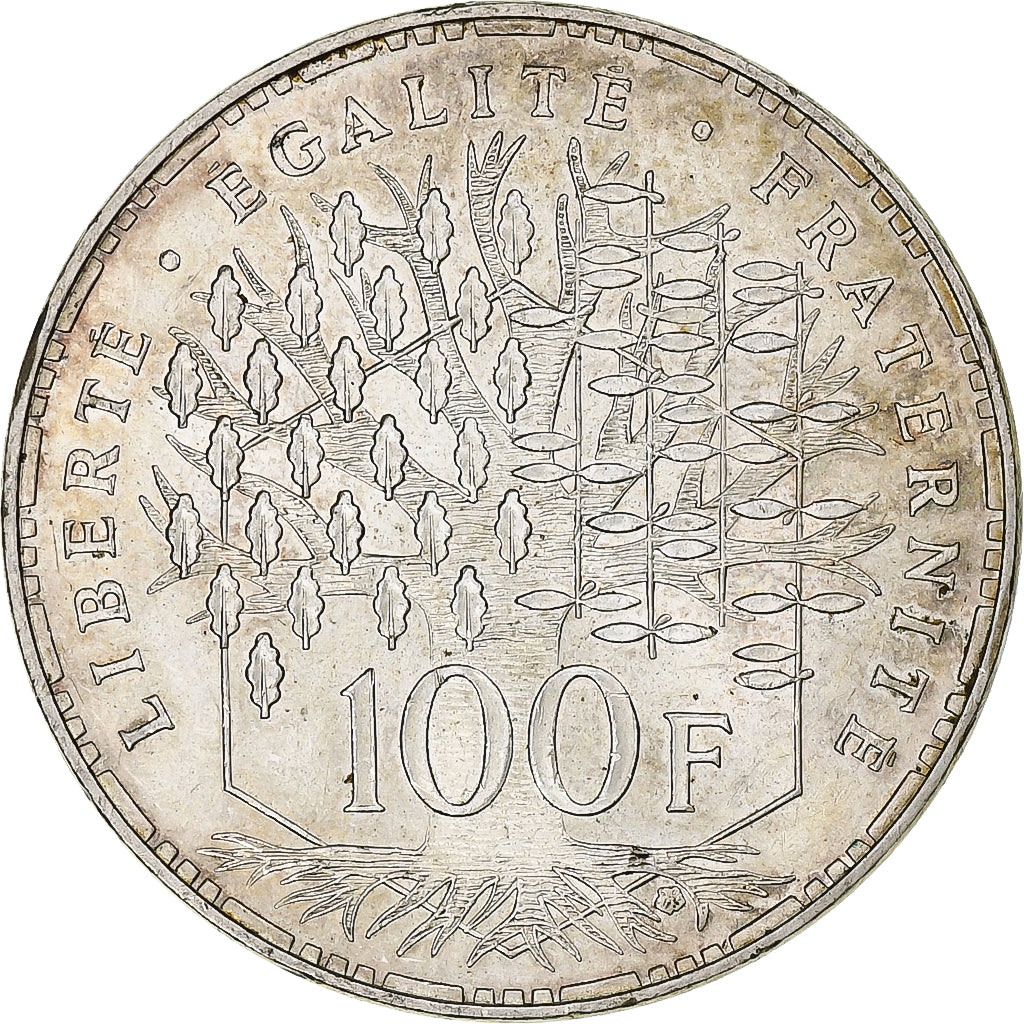 Francia, 100 Francs, Panthéon, 1983, Pessac, Argento, SPL-, Gadoury:898