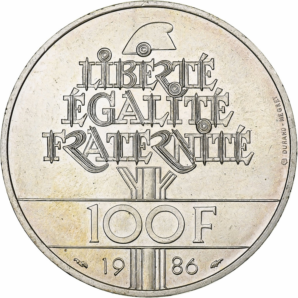 France, 100 Francs, Centenaire de la Statue de la Liberté, 1986, Pessac