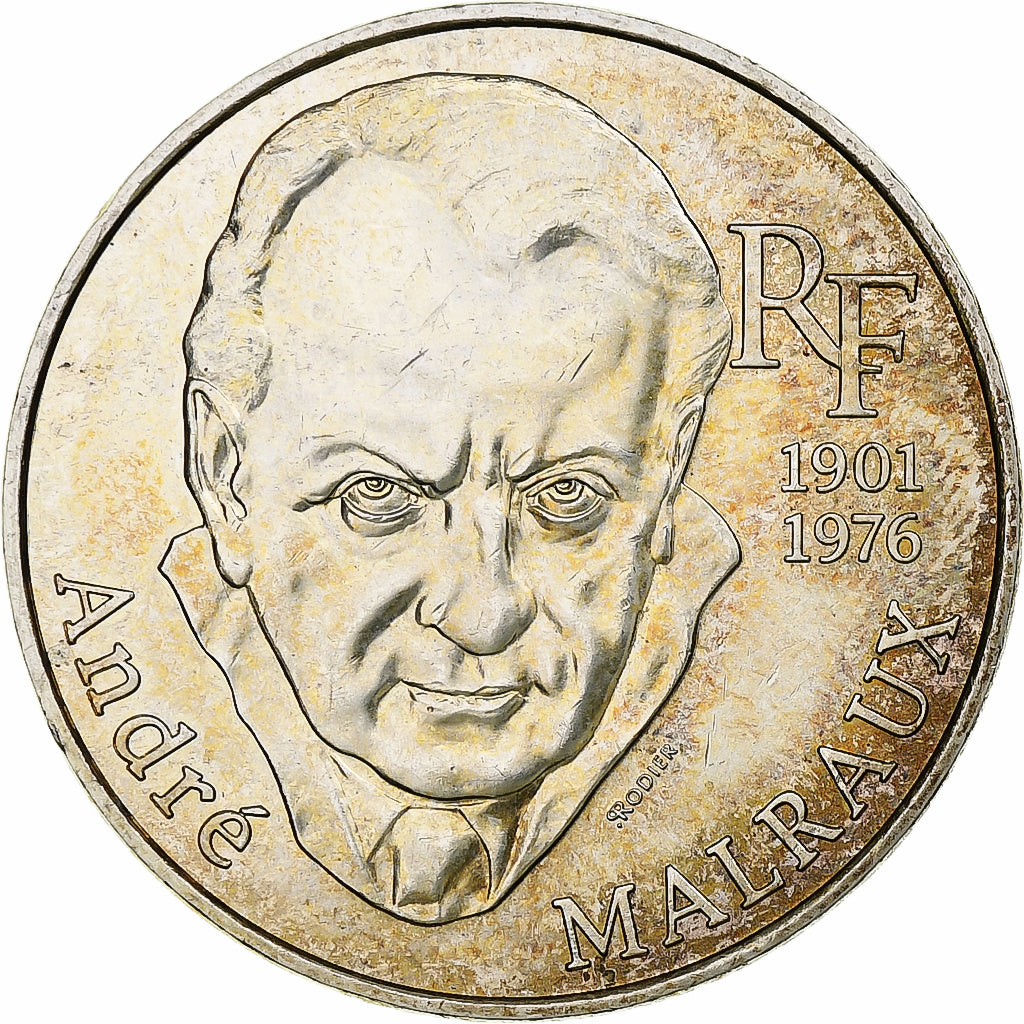Francia, 100 Francs, André Malraux, 1997, Pessac, Argento, BB, Gadoury:954