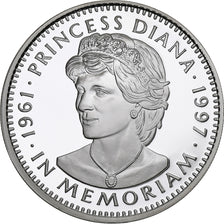 Liberia, 20 Dollars, Princess Diana - In Memoriam, 1997, Proof, Silver