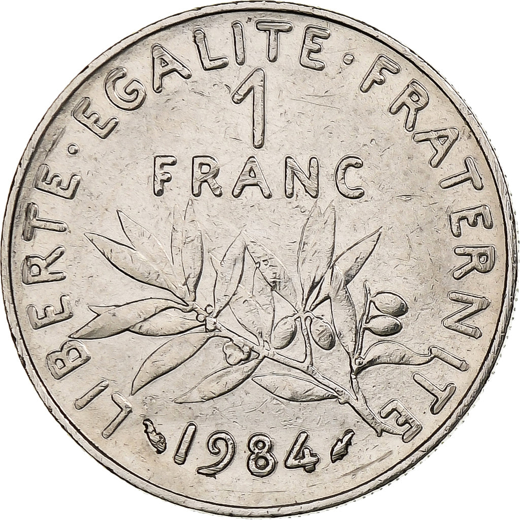Francia, Franc, Semeuse, 1984, Pessac, Nichel, BB+, Gadoury:474, KM:925.1