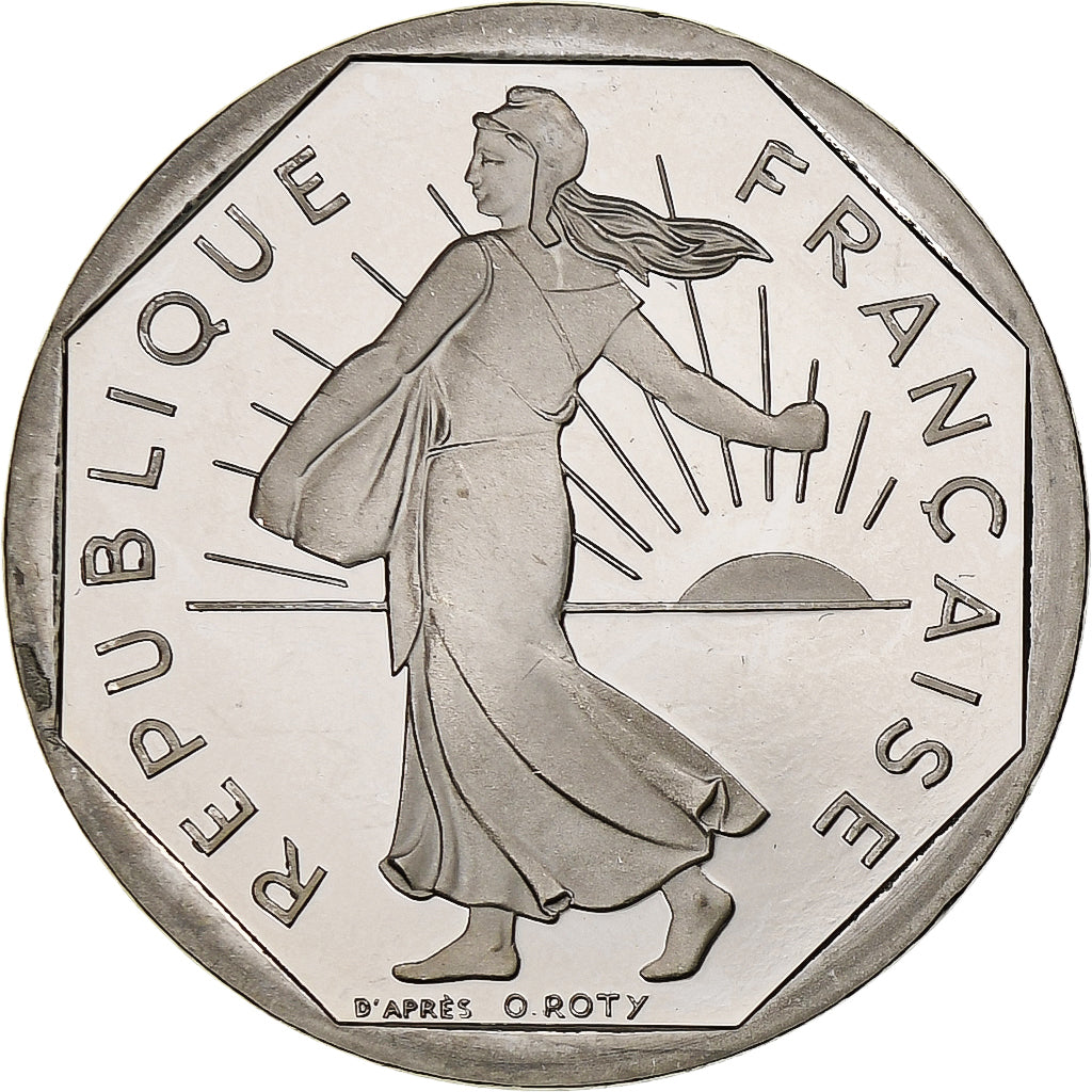 France, 2 Francs, Semeuse, 1999, Pessac, Proof, Silver, MS(65-70), Gadoury:547