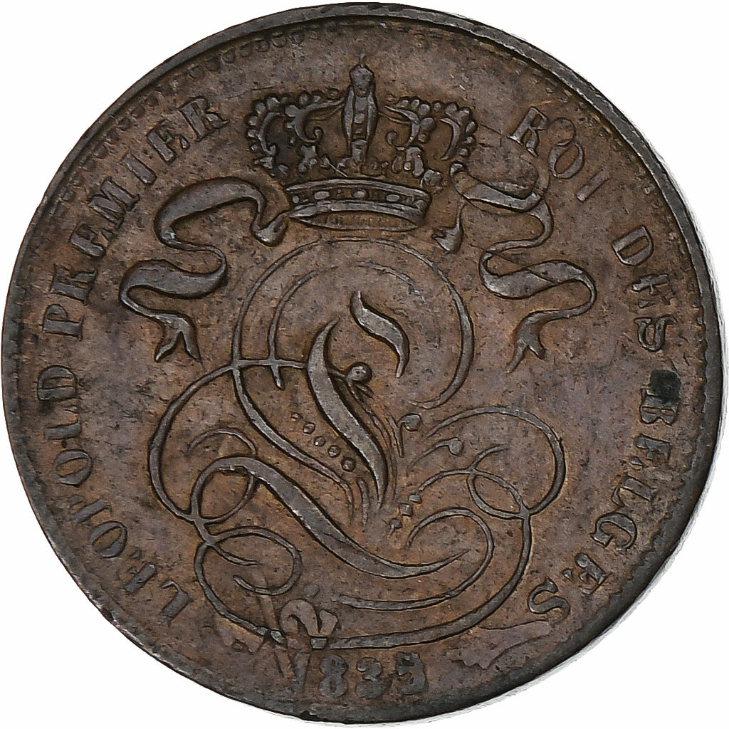Belgium, Leopold I, Centime, 1835, Brussels, Copper, EF(40-45)