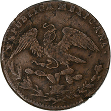 Mexico, 1/4 Real, Un Quarto/Una Quartilla, 1836, Mexico City, Copper, EF(40-45)