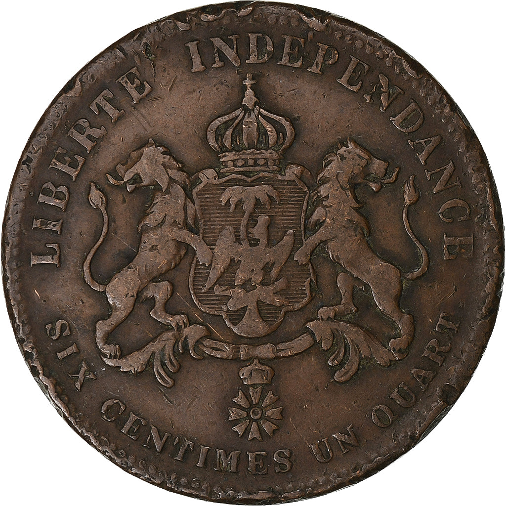 Haiti, Faustin I, 6-1/4 Centimes, 1850, Bronze, VF(30-35)