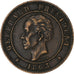 Haiti, 20 Centimes, 1863, Heaton, Bronze, S+
