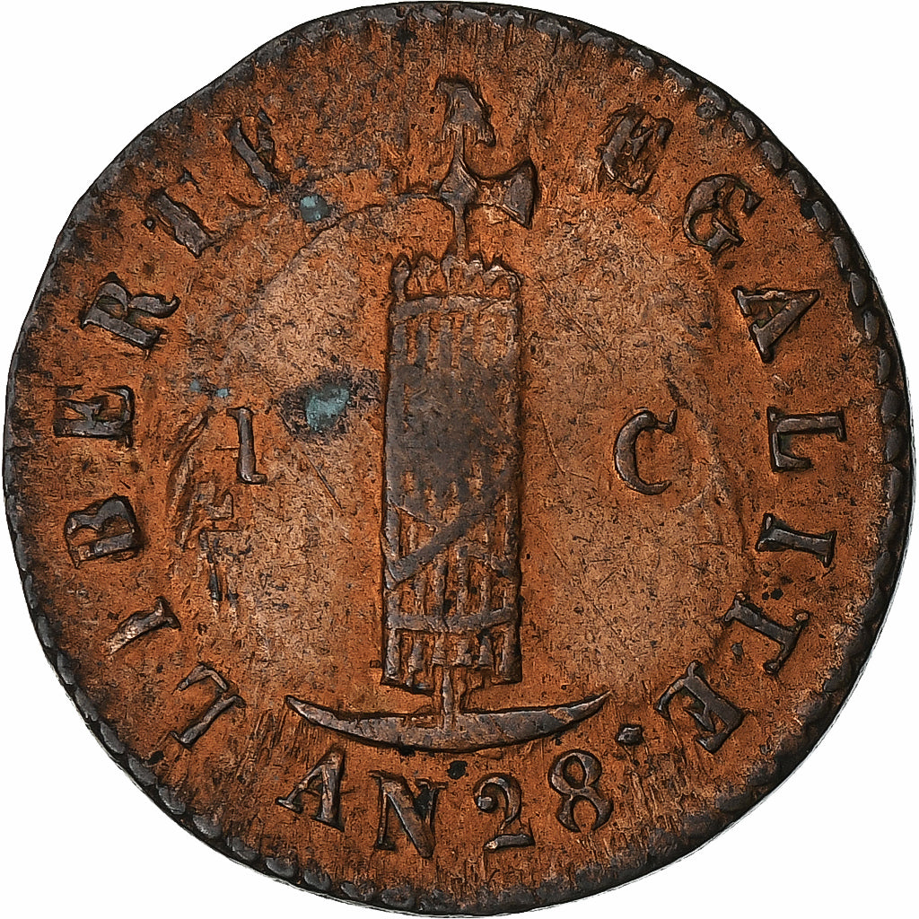 Haiti, Centime, 1831 / AN 28, Copper, VF(20-25), KM:A21