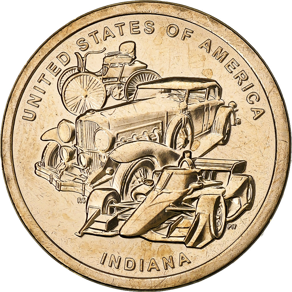 Vereinigte Staaten, Dollar, American Innovation - Indiana, 2023, Denver, Brass