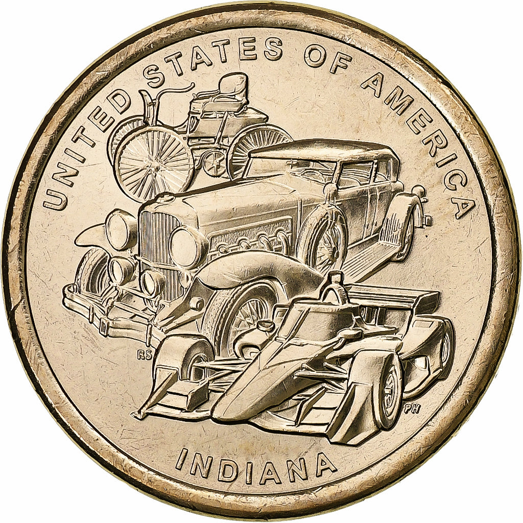 Estados Unidos, Dollar, American Innovation - Indiana, 2023, Philadelphia, Brass