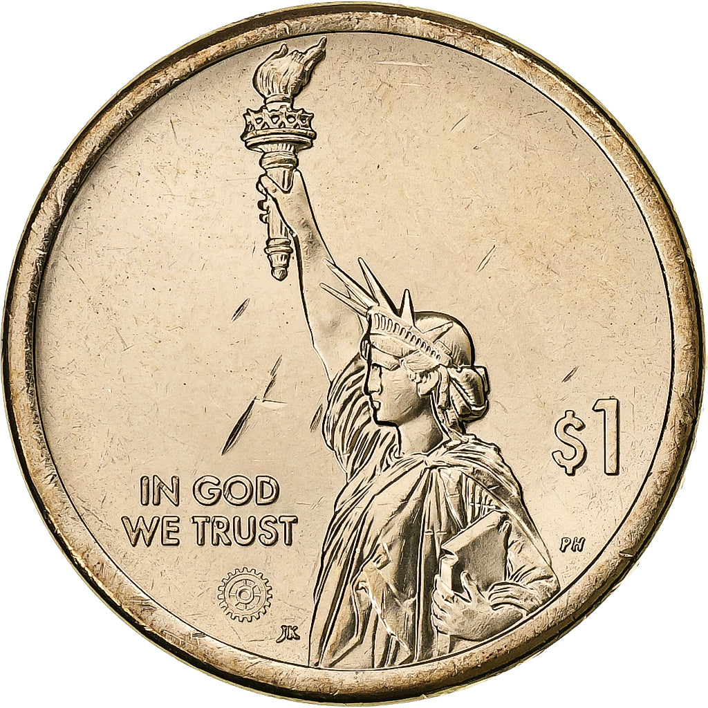 Estados Unidos, Dollar, American Innovation - Indiana, 2023, Philadelphia, Brass