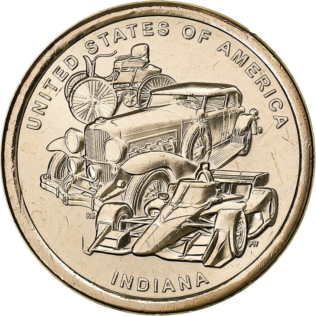 Stati Uniti, Dollar, American Innovation - Indiana, 2023, Philadelphia, Brass