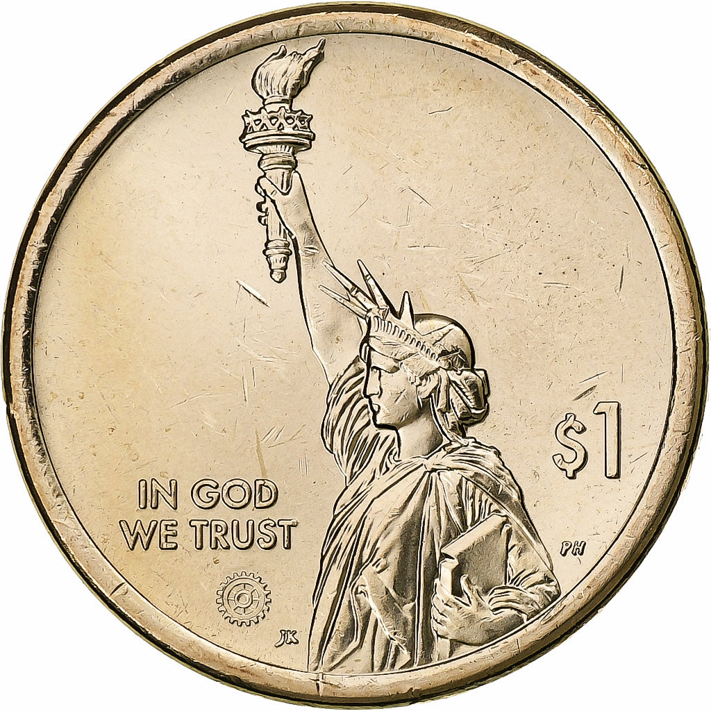 Stati Uniti, Dollar, American Innovation - Indiana, 2023, Philadelphia, Brass