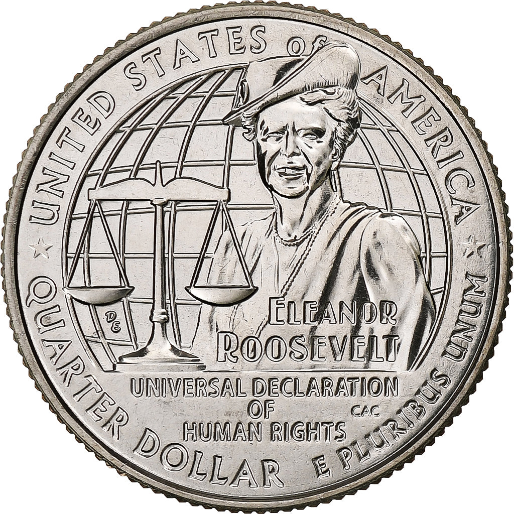 États-Unis, quarter dollar, Washington Quarter, Eleanor Roosevelt, 2023, San