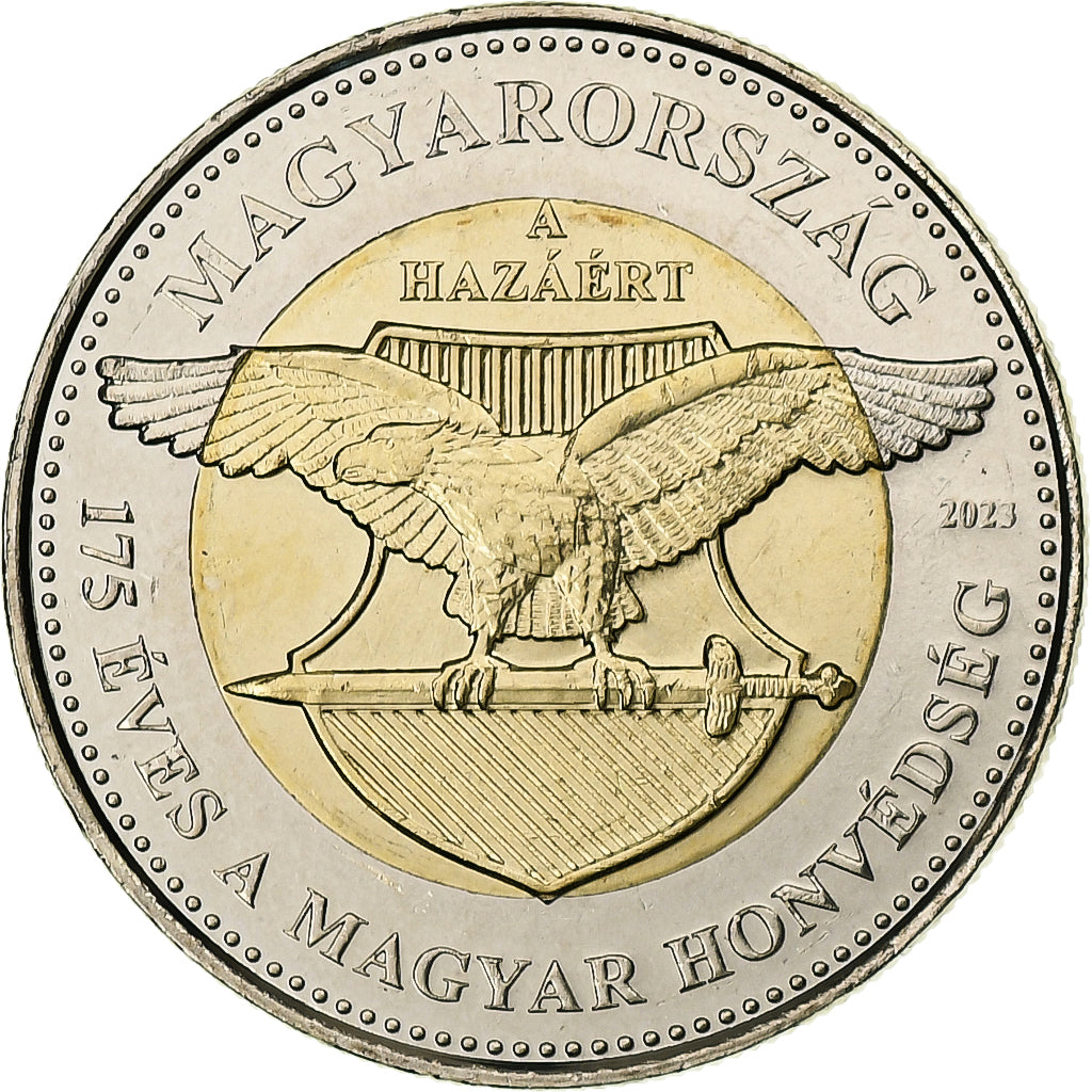 Hungary, 100 Forint, 175th Anniversary - Hungarian Army, 2023, Budapest