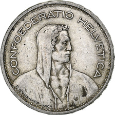 Switzerland, 5 Francs, Herdsman, 1933, Bern, Silver, VF(20-25), KM:40