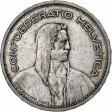 Switzerland, 5 Francs, Herdsman, 1933, Bern, Silver, VF(20-25), KM:40