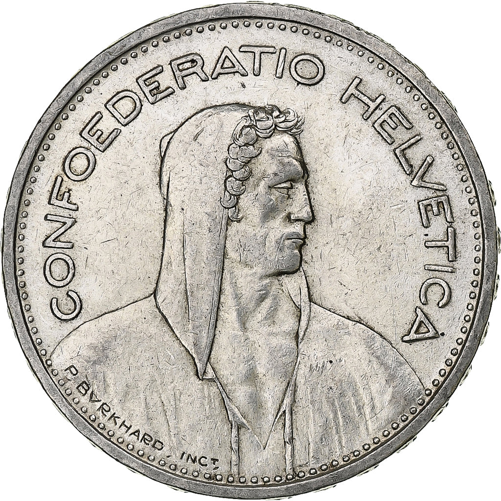 Schweiz, 5 Francs, Herdsman, 1933, Bern, Silber, SS, KM:40