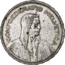 Switzerland, 5 Francs, Herdsman, 1933, Bern, Silver, VF(20-25), KM:40