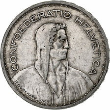 Switzerland, 5 Francs, Herdsman, 1933, Bern, Silver, VF(20-25), KM:40