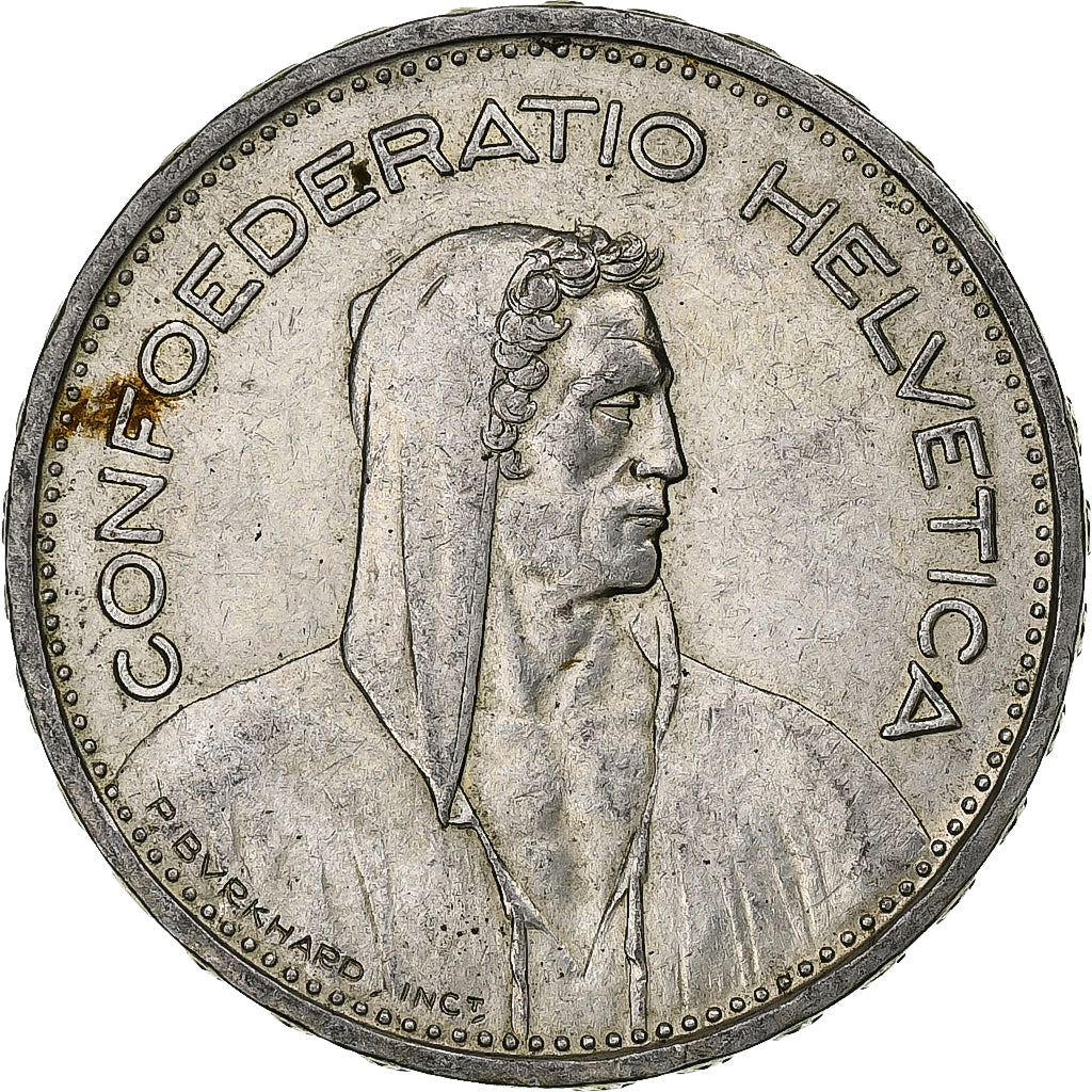 Schweiz, 5 Francs, Herdsman, 1933, Bern, Silber, SS, KM:40
