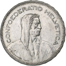 Switzerland, 5 Francs, Herdsman, 1933, Bern, Silver, AU(50-53), KM:40