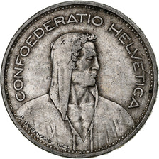 Switzerland, 5 Francs, Herdsman, 1935, Bern, Silver, VF(20-25), KM:40