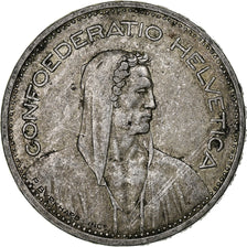 Svizzera, 5 Francs, Herdsman, 1935, Bern, Argento, MB+, KM:40