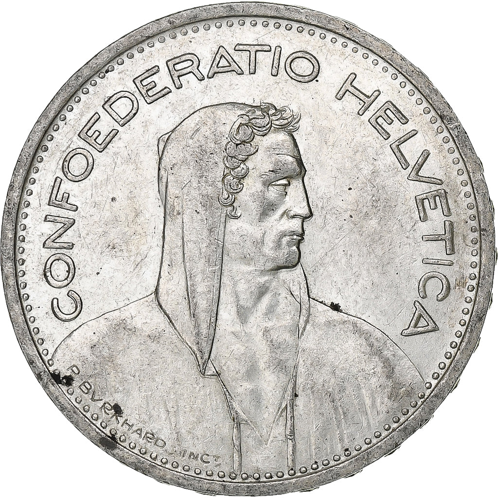 Switzerland, 5 Francs, Herdsman, 1953, Bern, Silver, VF(30-35), KM:40
