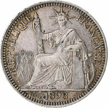 Indochine Française, 10 Cents, 1898, Paris, Argent, TB+, KM:9