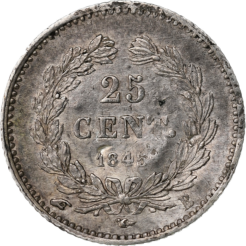 France, Louis-Philippe I, 25 Centimes, 1845, Rouen, Silver, VF(20-25)